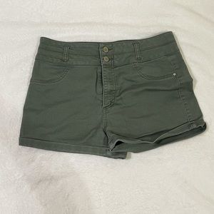 Green shorts